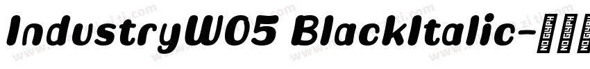 IndustryW05 BlackItalic字体转换